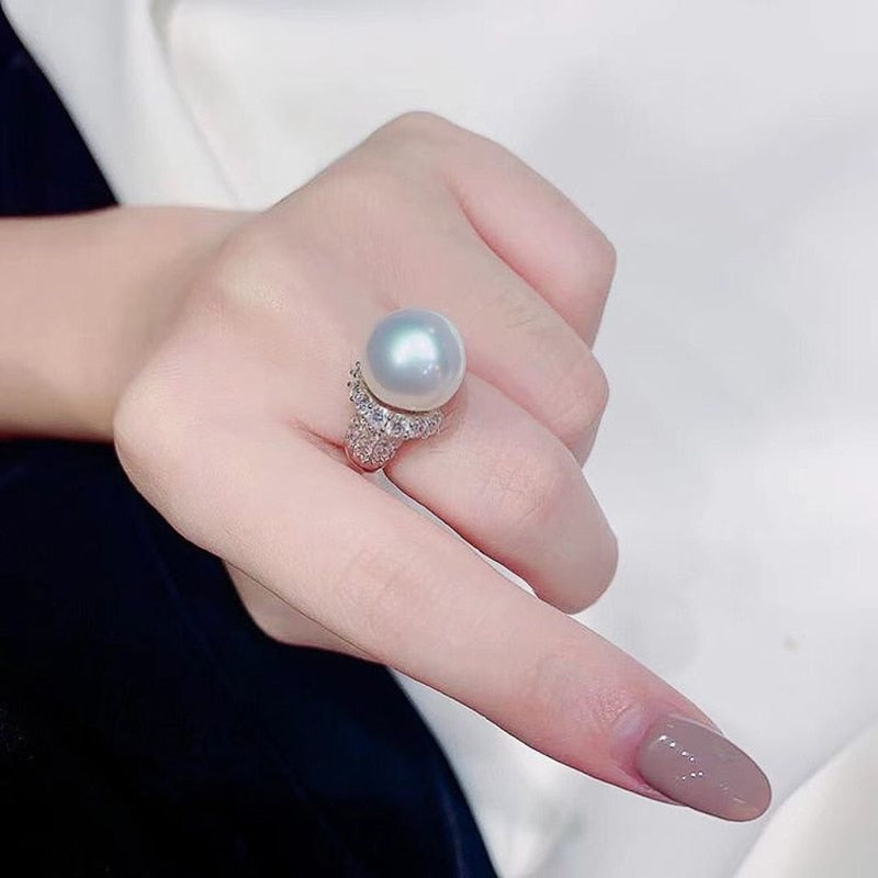 Sweet Imitation Pearl Rings Women