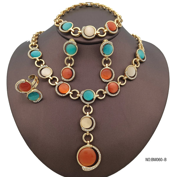 Italy Opal Necklace For Women  Necklace Earrings Ring Bracelet