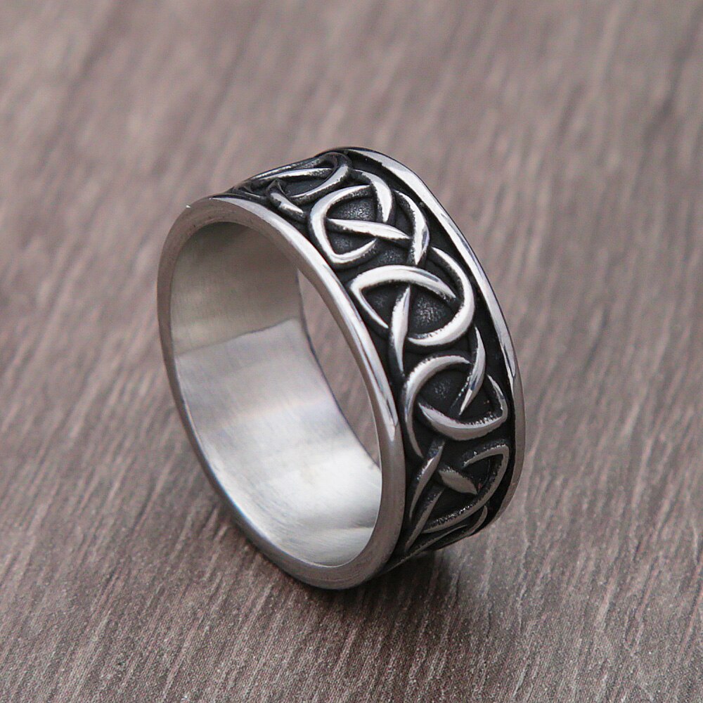 Vintage Viking Northern Ireland Celtics Knot Wolf Ring For Men Women