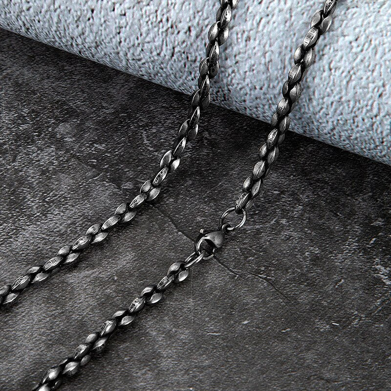 5mm Wide Necklace Stainless Steel Cuban Chain