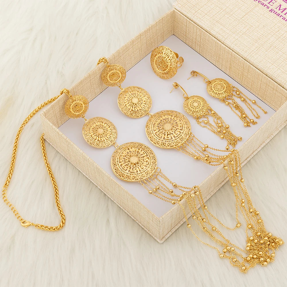 7 Layers Necklace Set with Gift Box For Women