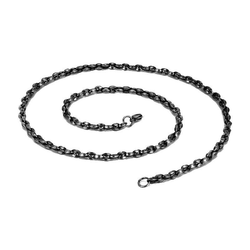 5mm Wide Necklace Stainless Steel Cuban Chain