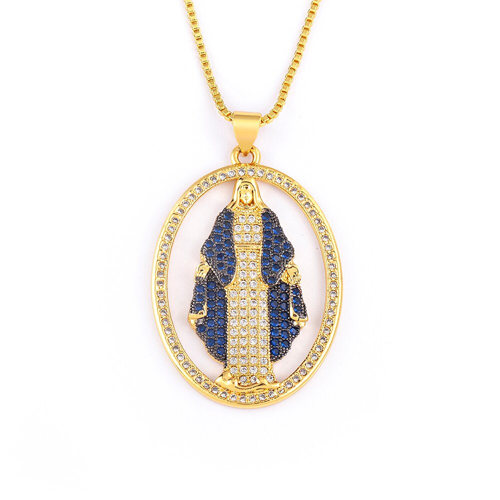 Virgin Mary Pendant Necklace Gift