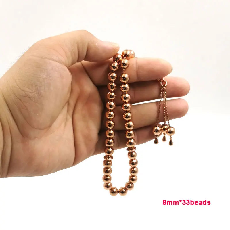 Tasbih Brass Muslim Rosary 33 Rosary Bracelet Islamic Gift