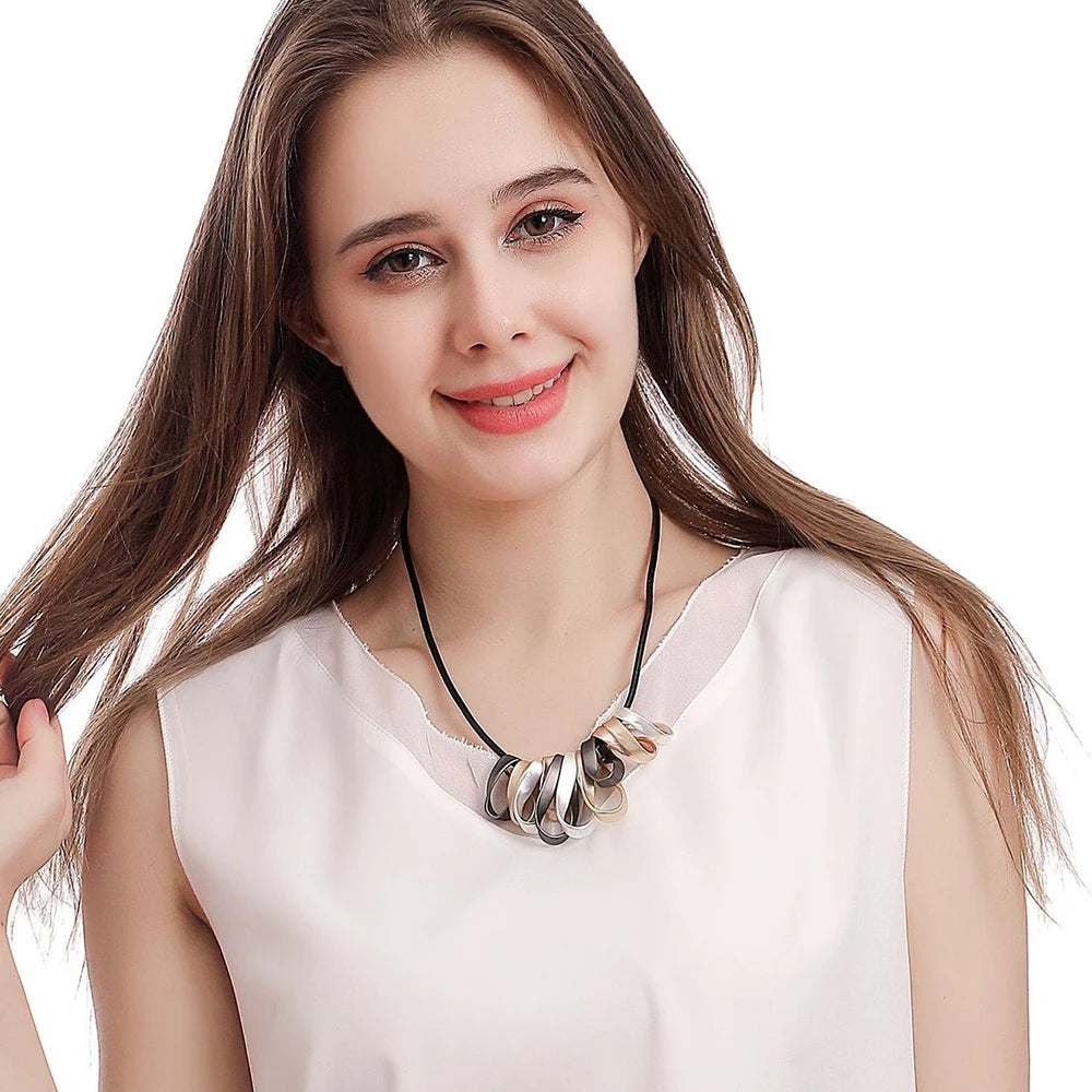 Trendy Geometric Neck Chokers Necklace Women's