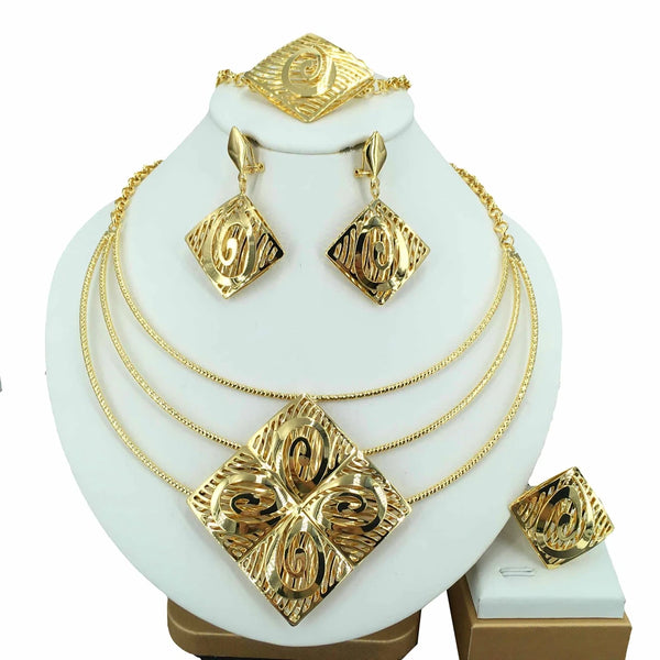 New Brazilian Jewelry Sets for Women Wedding Bridal Jewelry Party Birthday Gift