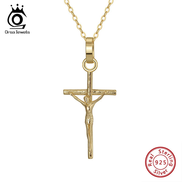 Classic 925 sterling Silver Jesus Pendant Necklace for Women