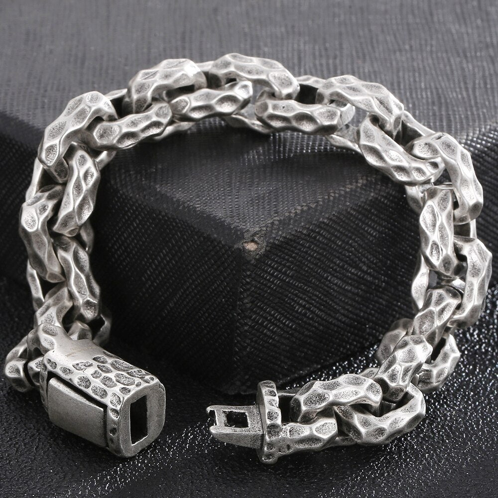 Matter Stainless Steel Link Chain Man Bracelet for Men