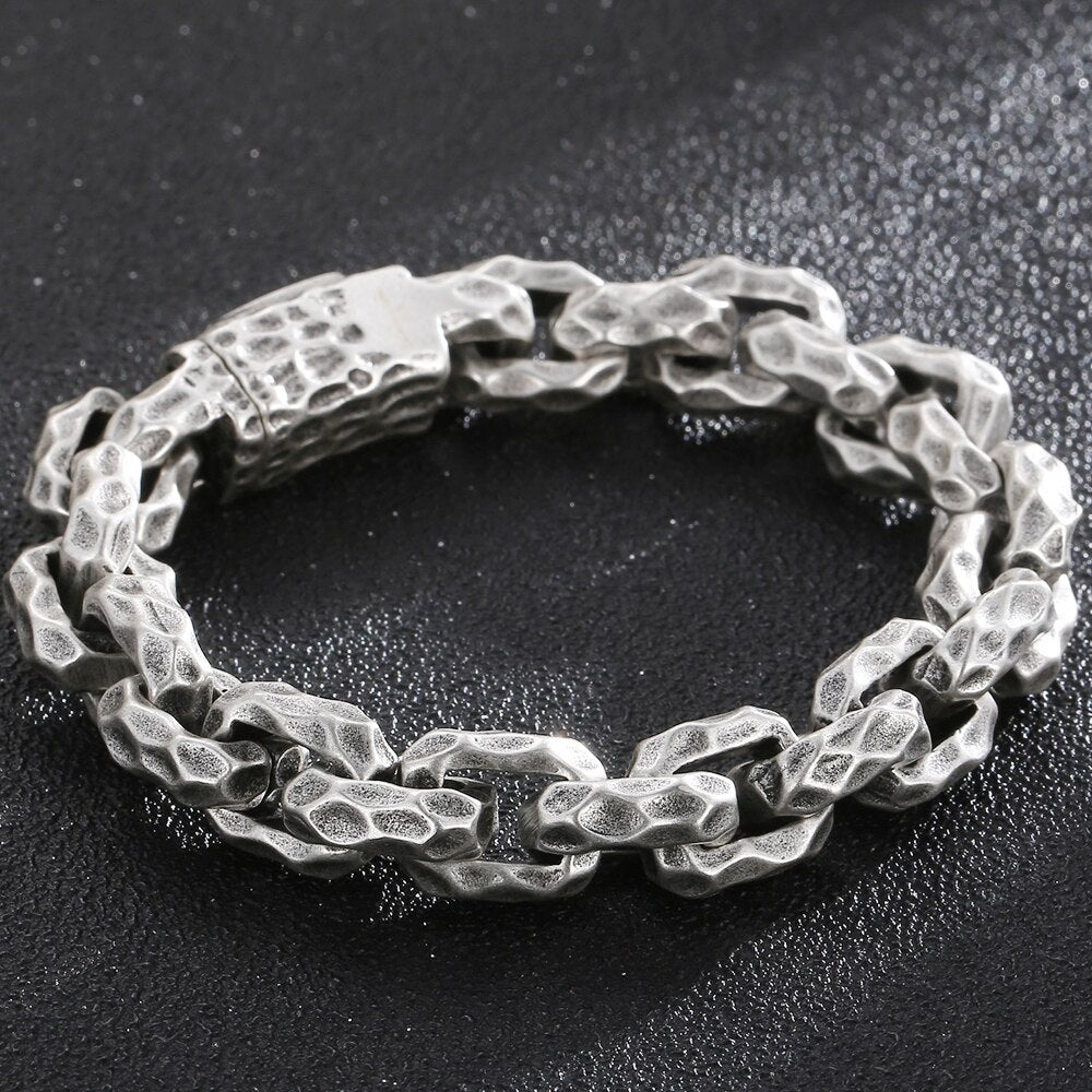 Matter Stainless Steel Link Chain Man Bracelet for Men