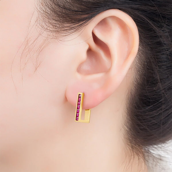 Nidin New Arrival Geometric Drop Earrings for Women