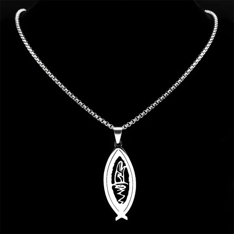 Austin Osman Spare's Sigils Hand Fish Eye Snake Pendant Necklace