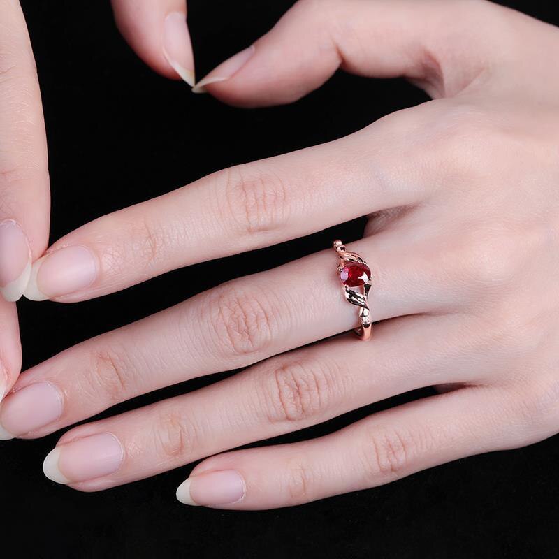 Original Design Silver Diamond Ruby Ladies Ring