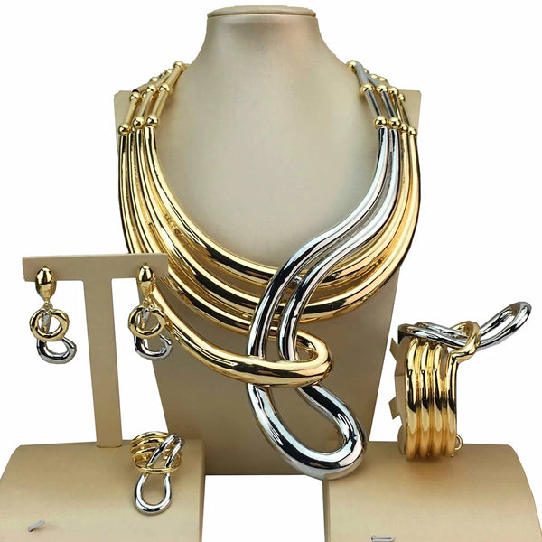 New Design Italian Jewelry Sets Unique  Necklace  for Women