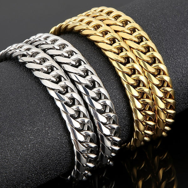 11MM Wide Curb Chain Necklace For Men