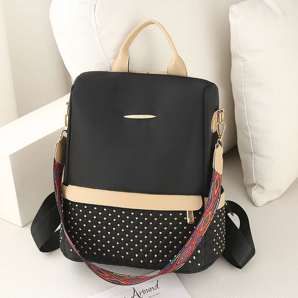 Fashion Backpack Women Vintage Shoulder Bag Ladies High Capacity Anti-theft Travel Backpack