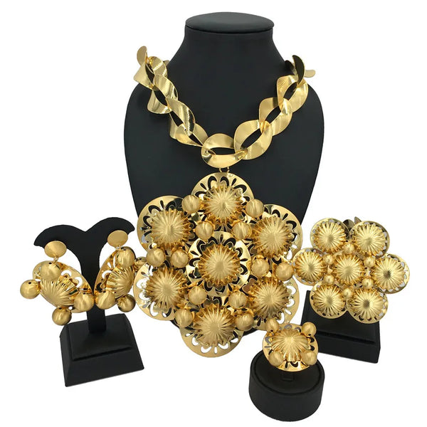 New Bold Jewelry Huge Pendant Brazilian Jewelry Set for Women