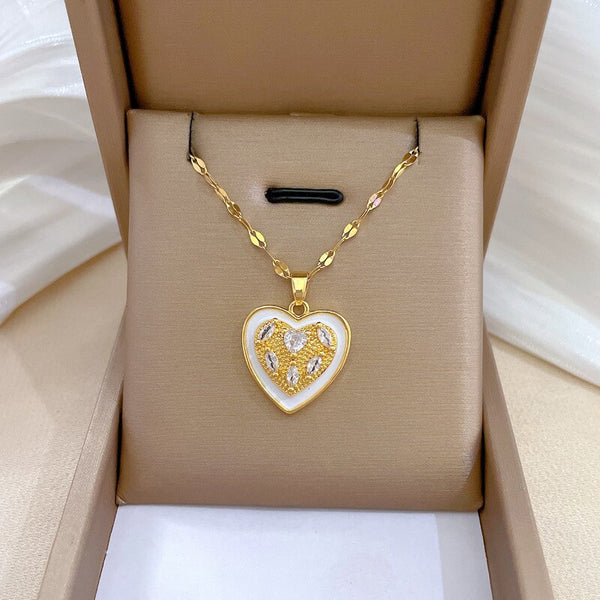 Pure Heart Love Pendant Necklace For Women