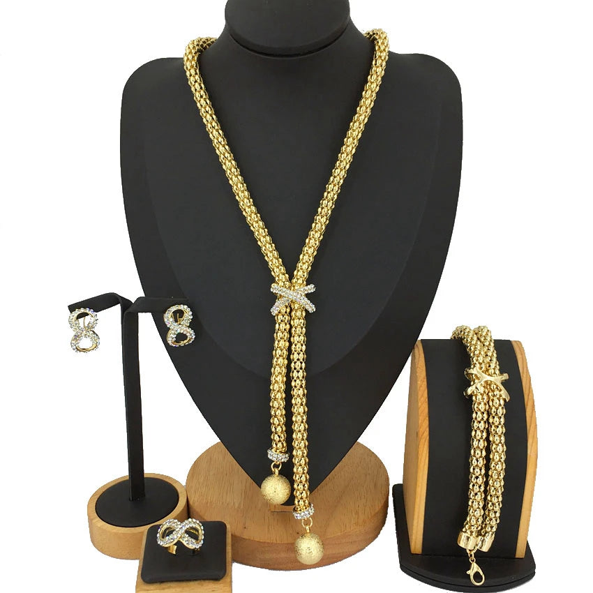 Chain Necklace Classic Jewelry Sets for Women African Jewelry Sets