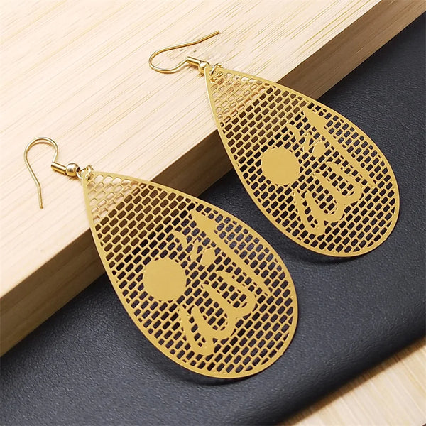 Islamic Quran God Allah Drop Earrings for Women