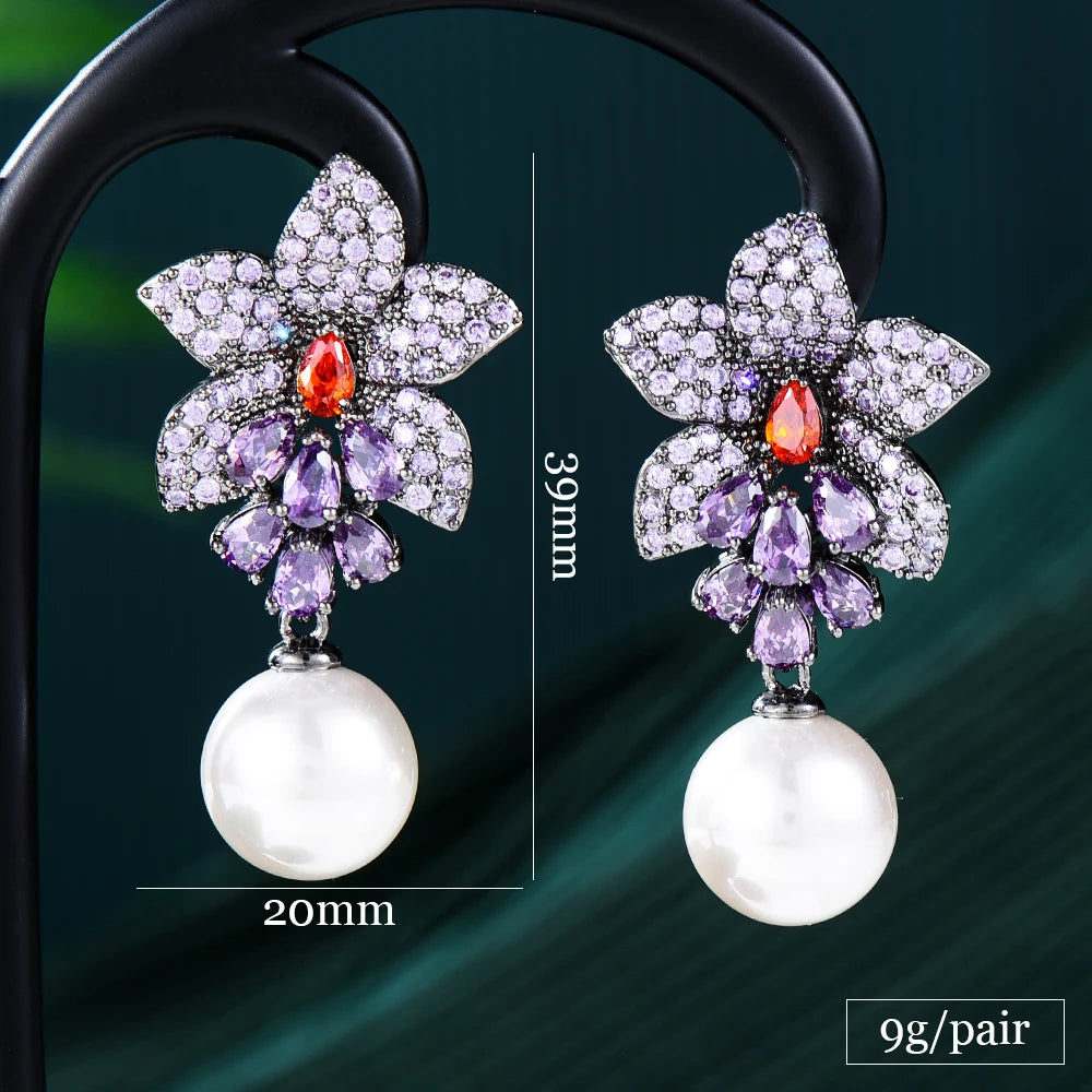 New Trend Imitation Pearl Dangle Earring for Women