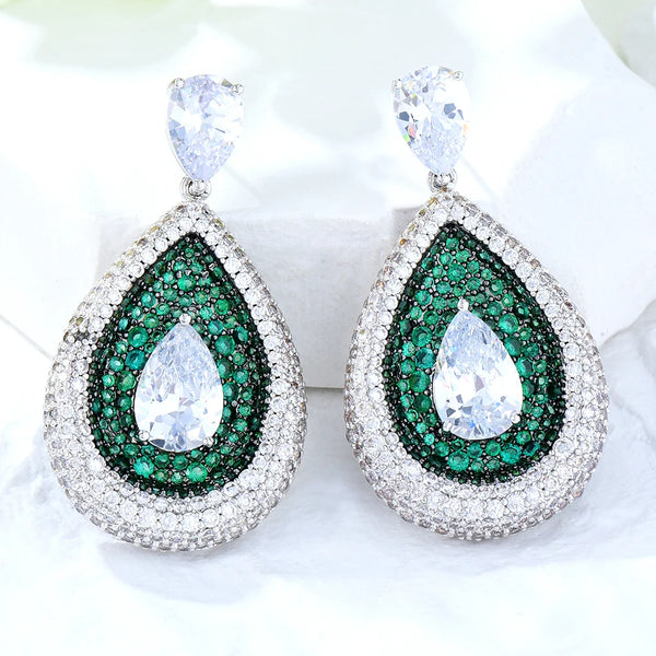 New Original Famous Brand Waterdrop Earrings For Women Girls