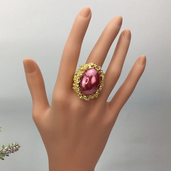 Fashion Big Rings for Women Gifts Daily Party Wear Jewelry