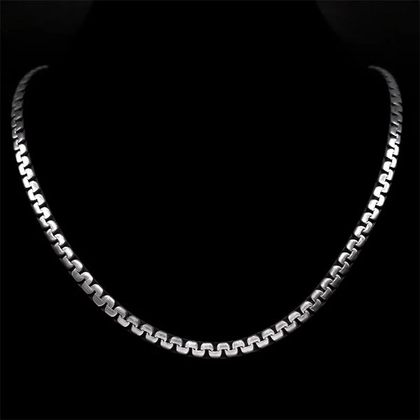 Grunge Zipper Chain Necklace for Men Women  Black Silver Color Hip Hop Pubk Necklaces