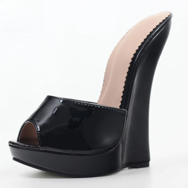 New Arrive Women Sandals Ultra 18CM High Heel Slippers Woman Platform Wedges Sexy Feith shoes