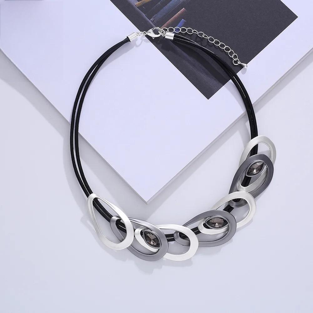 Fashion Neck Chokers Geometric Collares Necklace Chains Jewelry for Women