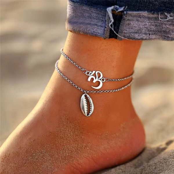 Vintage Multiple Layers Anklets for Women