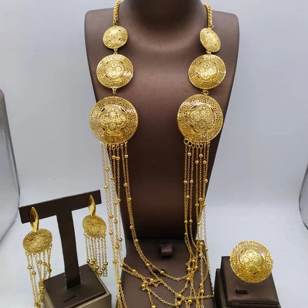 Fashion Italy Gold Color Jewelry Set for Women