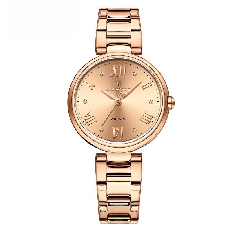 Luxury Brand Watches For Women Fashion Stainless Steel Waterproof Quartz Wristwatch