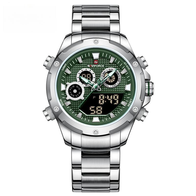 Luxury Watches Fashion Digital Wristwatch Steel Band Military Sport Waterproof Clock