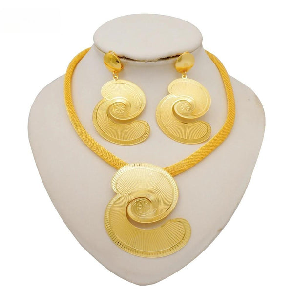 Trendy Dubai Jewelry Sets African Necklace&Earrings Sets