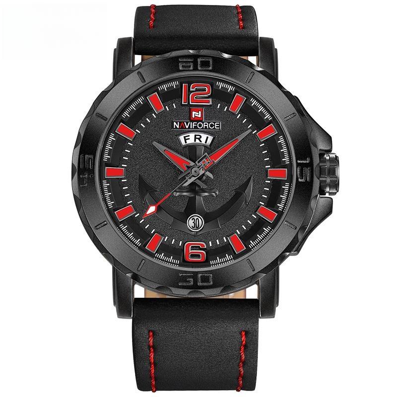 Men's Quartz Watches Leather Strap Casual Sport Wristwatch