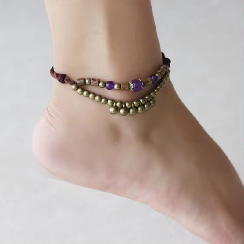 4 COLORS Original Design chalcedony anklets chains