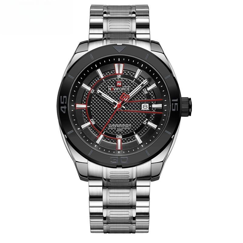 Men's Watch Fashion Sport Stainless Steel Male Quartz Waterproof Wristwatches Clock