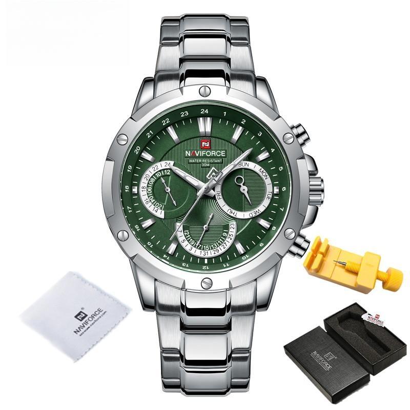 Fashion WristWatch For Men Luxury High Quality Stainless Steel Waterproof Quartz Watch