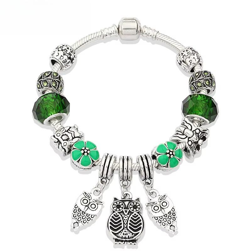 Tibetan Silver Tree of Life Fashion Bead Bracelet