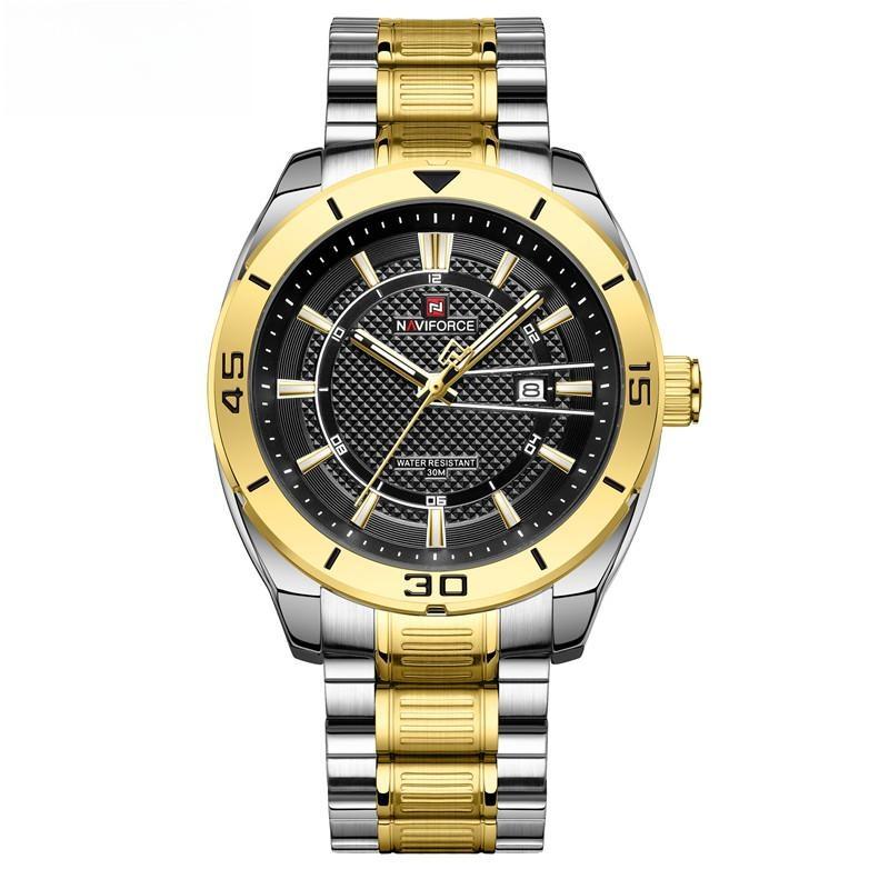 Men's Watch Fashion Sport Stainless Steel Male Quartz Waterproof Wristwatches Clock