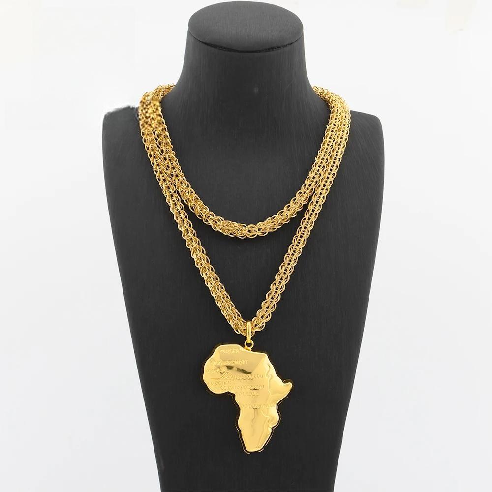 Gold Plated Pendant with 100 cm Long Chain Copper Animal Pattern Necklace For Women