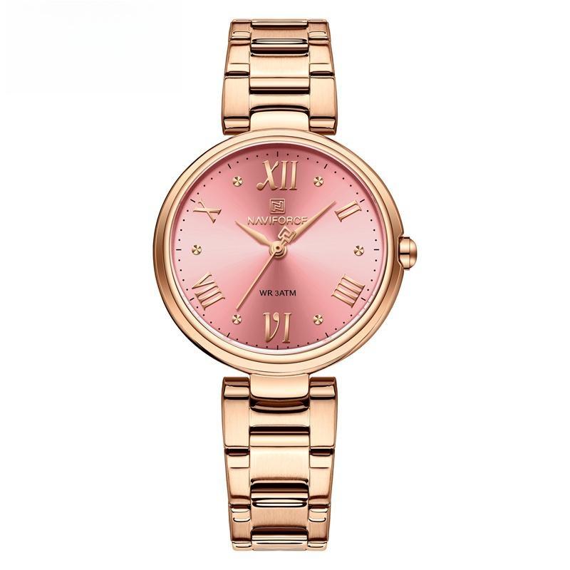 Luxury Brand Watches For Women Fashion Stainless Steel Waterproof Quartz Wristwatch