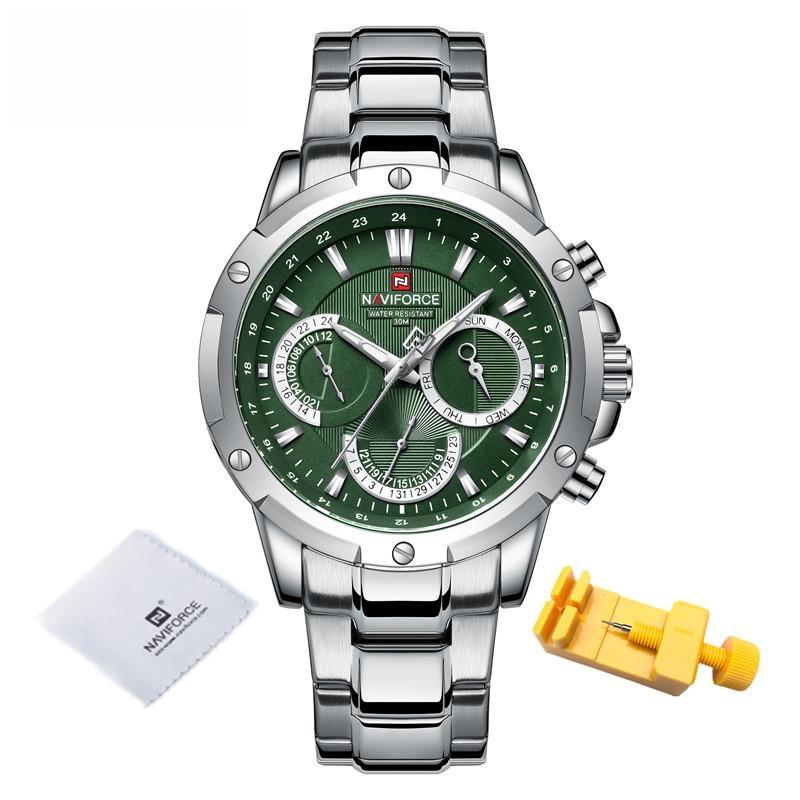 Fashion WristWatch For Men Luxury High Quality Stainless Steel Waterproof Quartz Watch