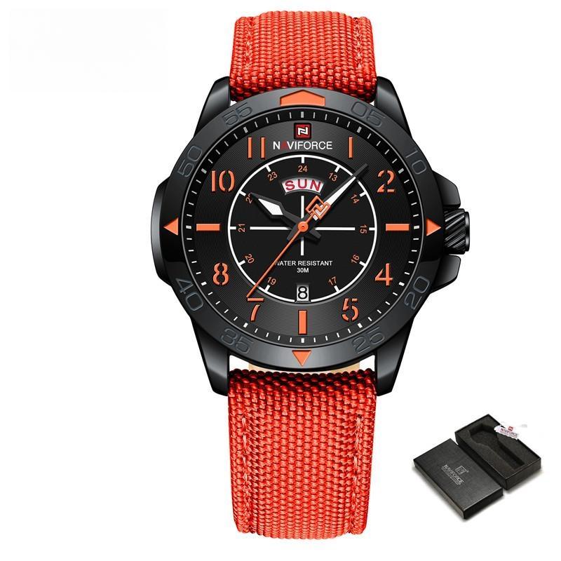 Original Design Watches for Men Luxury Fashion Waterproof Nylon Strap Male Quartz Wristwatch