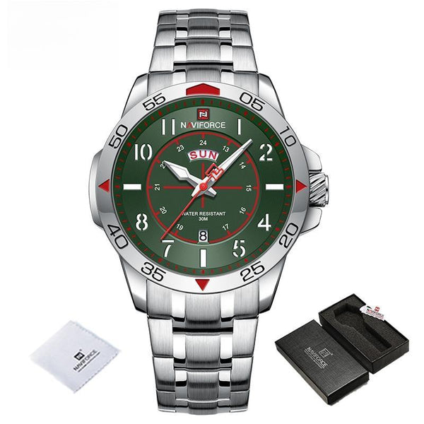 Fashion  Mens Wristwatch Stainless Steel Waterproof Watches