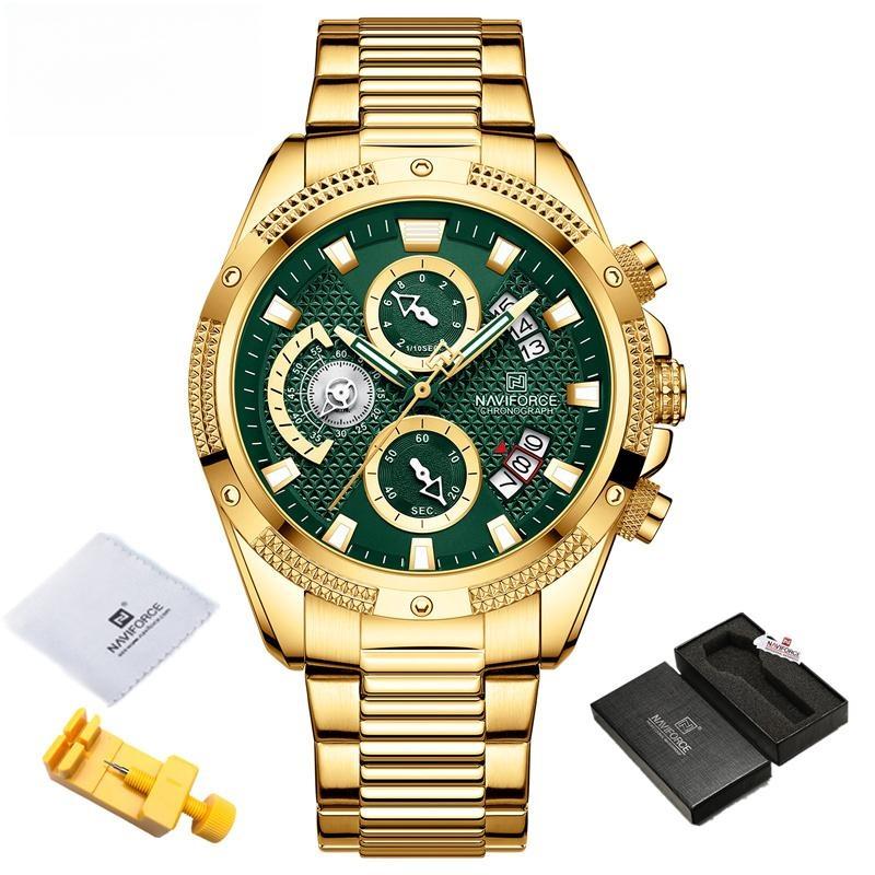 Mens Fashion Watche Quartz Stainless Steel Durable Waterproof Sports Wrist Watches