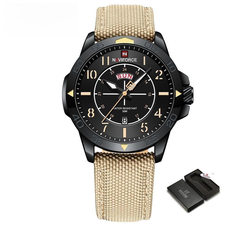 Original Design Watches for Men Luxury Fashion Waterproof Nylon Strap Male Quartz Wristwatch