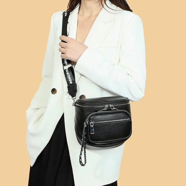 Genuine Cowhide Leather Shoulder Crossbody Bags for Women