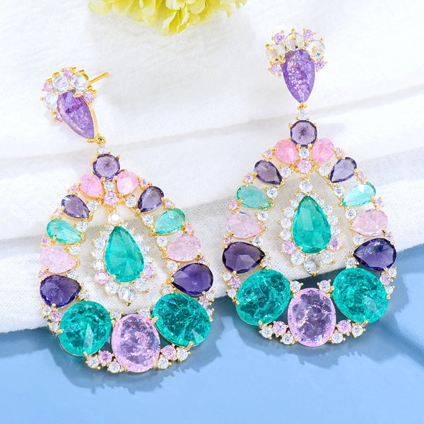 Luxury Rhinestones Pendant Earring for Women Original