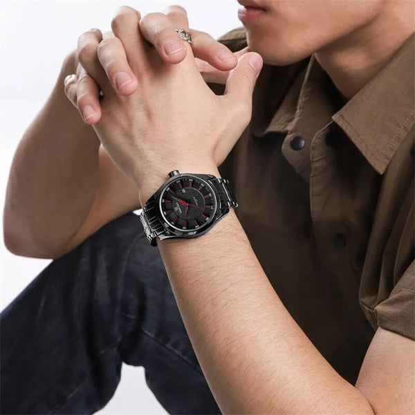 Luxury Watch For Men Business Stainless Steel Strap Male Wristwatches